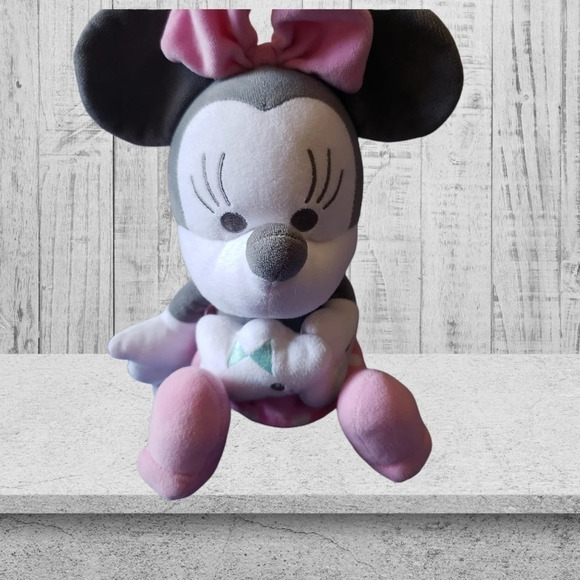 Disney minnie mouse plush for baby pink&gray - Picture 5 of 6